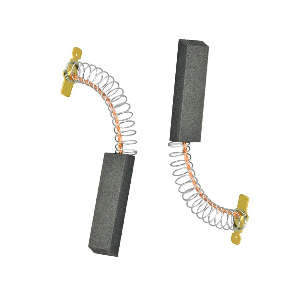 2Pcs 36x12.5x5mm Motor Carbon Brushes With Wire Leads And Springs For Siemens For Neff Washing Machine Repair Parts For Black