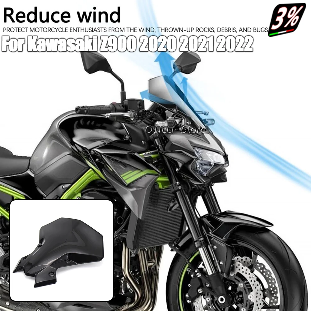 

New Motorcycle Windshield Screen Visor Windscreen Double Bubble Wind Deflector For Kawasaki Z 900 Z900 2020 2021 2022