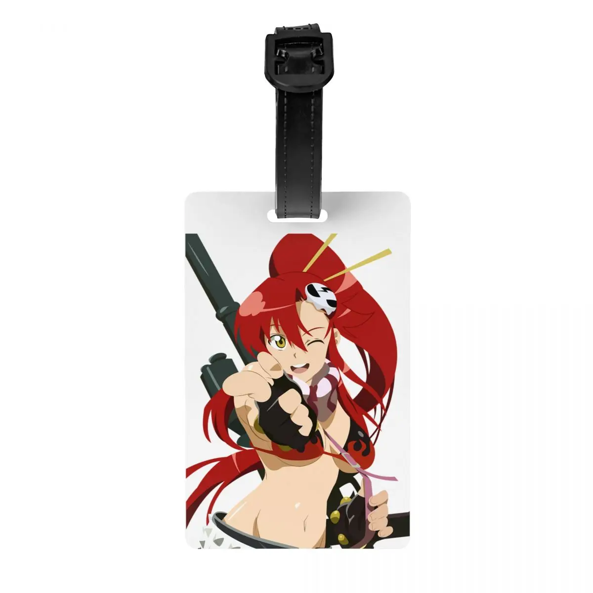 

Anime Gurren Lagann Yoko Littner Luggage Tag for Suitcases Privacy Cover Name ID Card