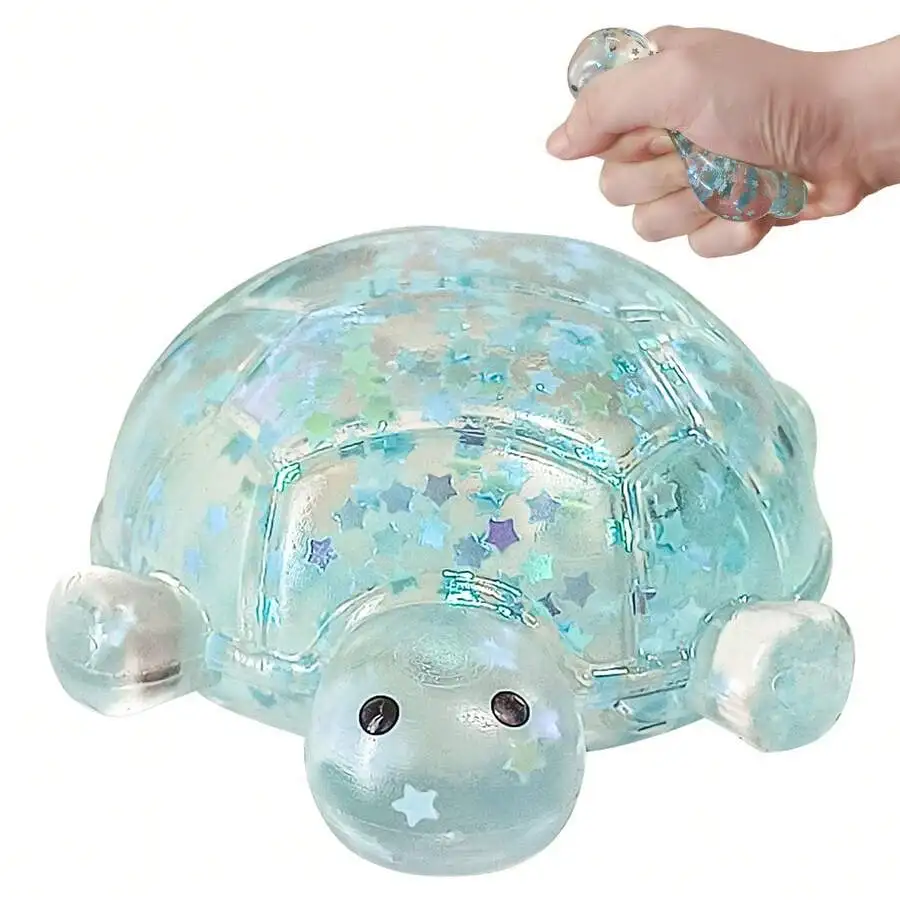 

1/2/4Pcs Sugar Turtle Sensory Irritability Toys, Shiny Turtle Squeeze Toys, Squeeze Sugar Ball Pressure Balls, Sticky, Taba Gumm