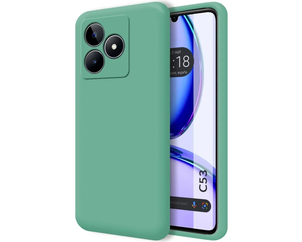 For Realme C53 Green Ultra Soft Liquid Silicone Case