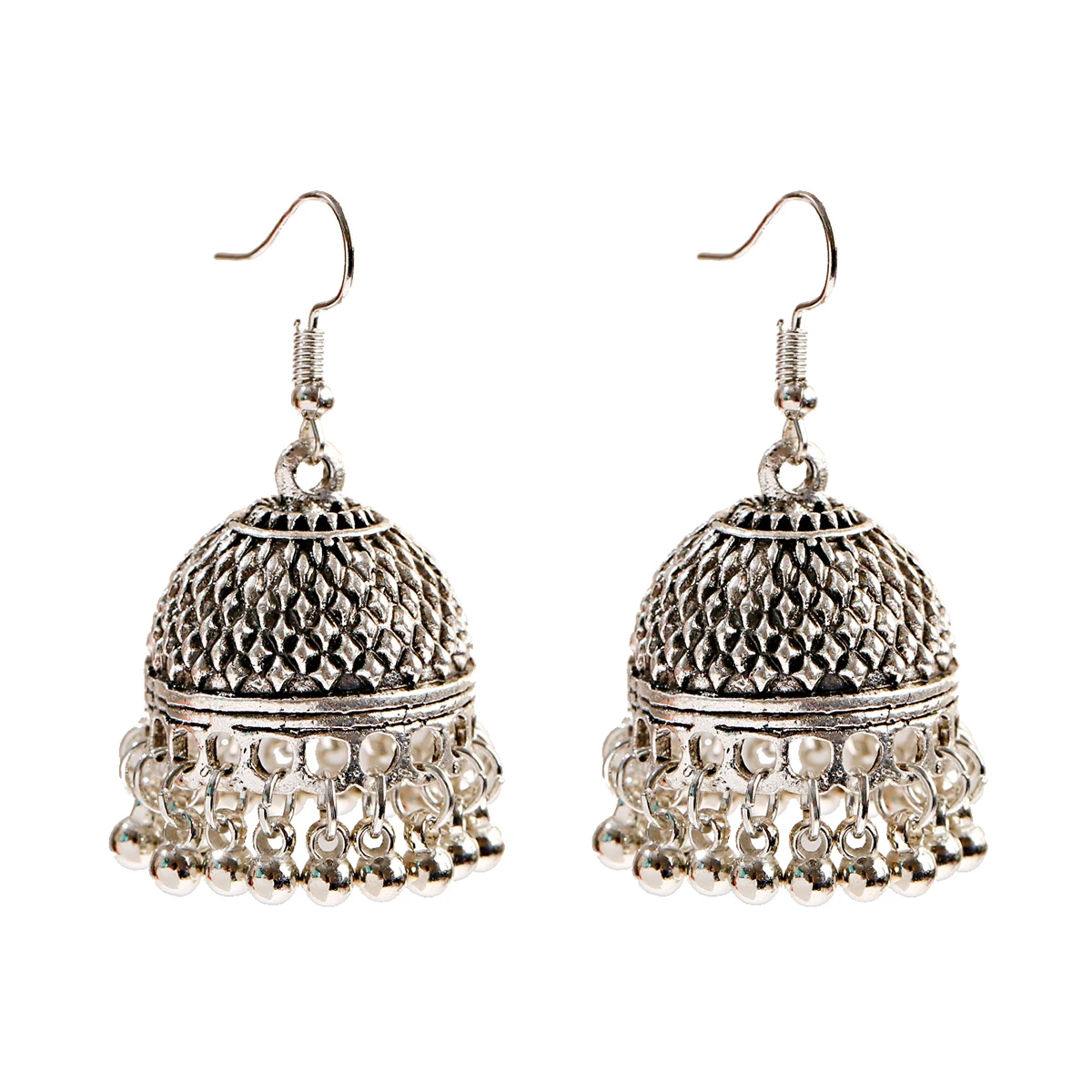 Pendientes Piercing Indian Jewelry Jhumka Tassel Earrings Women Accessories Kolczyki Silver Color Earring Trendy Party Ear rings image 3