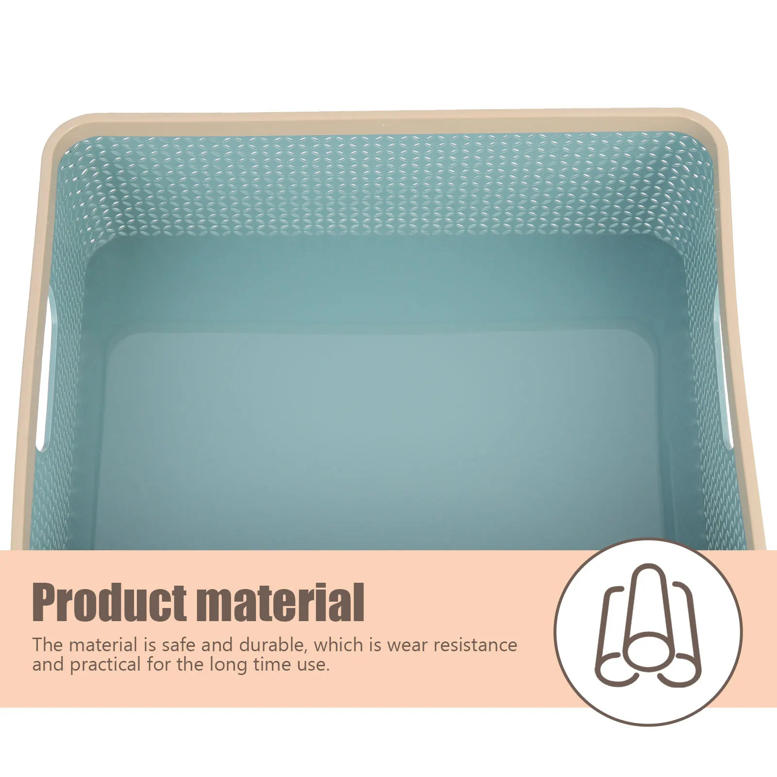 

Large Capacity Plastic Storage Desktop Organizer Sundries Container Household Basket Decorative Basket Bin