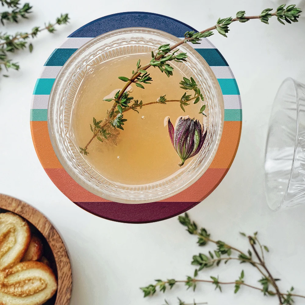 6 قطعة كوستر مقاومة سيليكون حصيرة كأس الوقايات مع حامل عدم الانزلاق وعاء حامل مفرش طاولة اكسسوارات المطبخ أداة