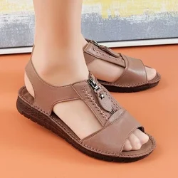 New Women Shoes Fashion Flat Sole Sandals Shoes for Women Fish Mouth Comfortable Casual Sandals Zapatos De Mujer