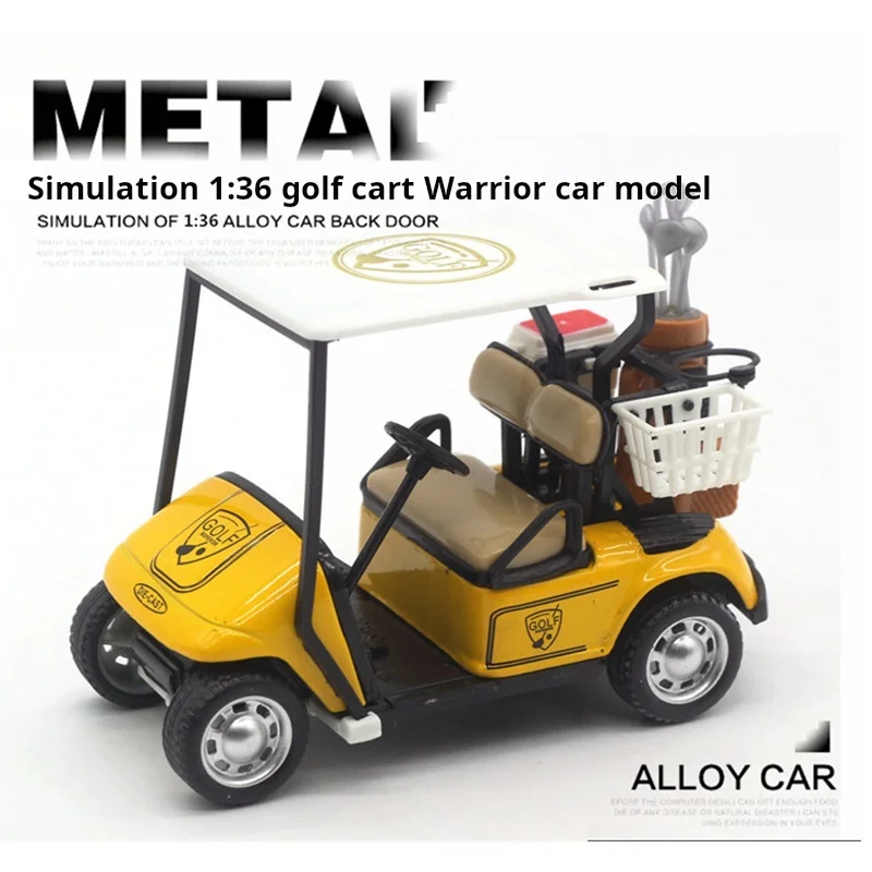 1:36 Alloy Golf Ball Car Model Alloy Pull-Back Car Toy New Decoration Children's Educational Collection Toys
