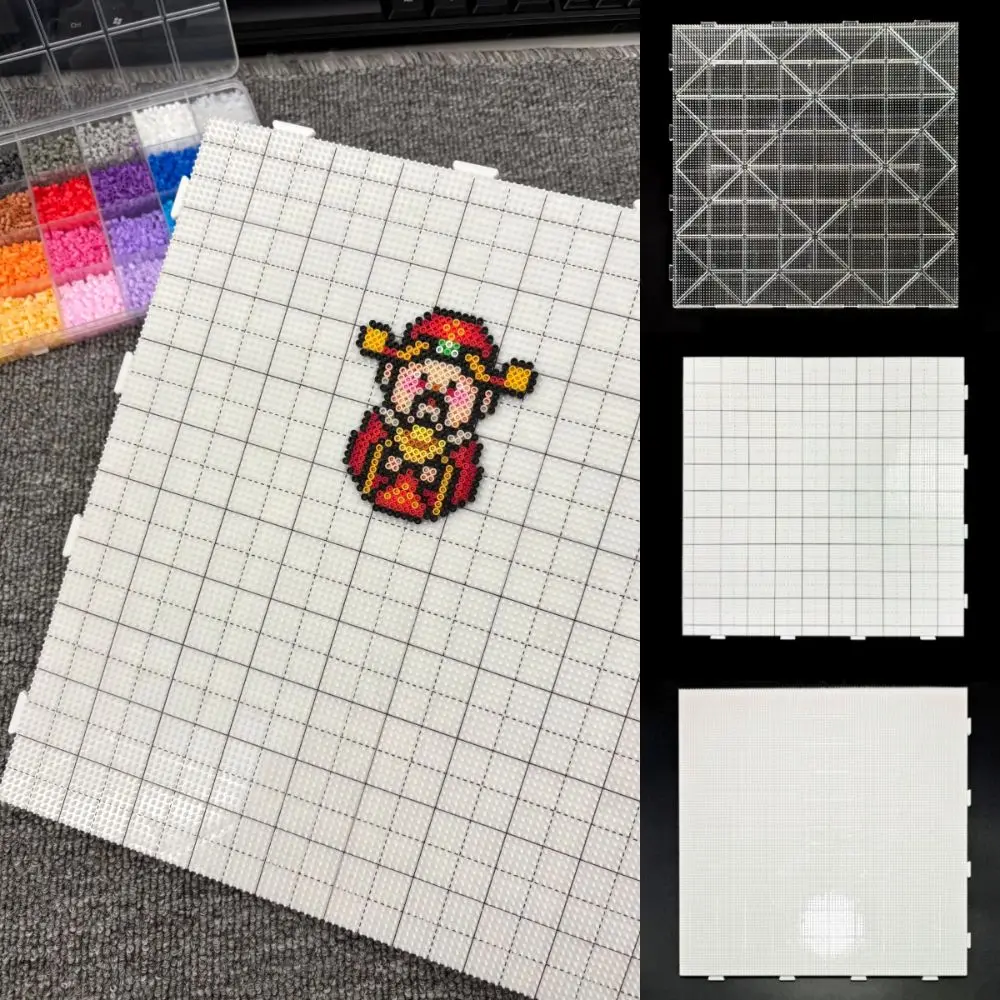 104x104 핀 퓨즈 비즈 페그보드 2.6mm 비즈 DIY 하마 비즈 보드 내열성 사각 퓨즈 비즈 보드 교육용 장난감