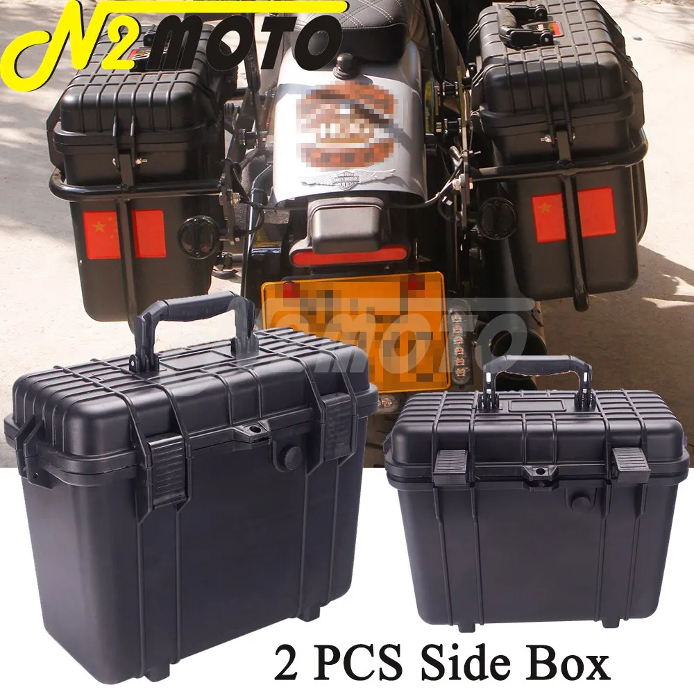 Motorcycle Saddlebag Side Box Pannier Case For Harley Dyna Softail Sportster XL 883 1200 BMW Ducati Honda Suzuki Yamaha Kawasaki