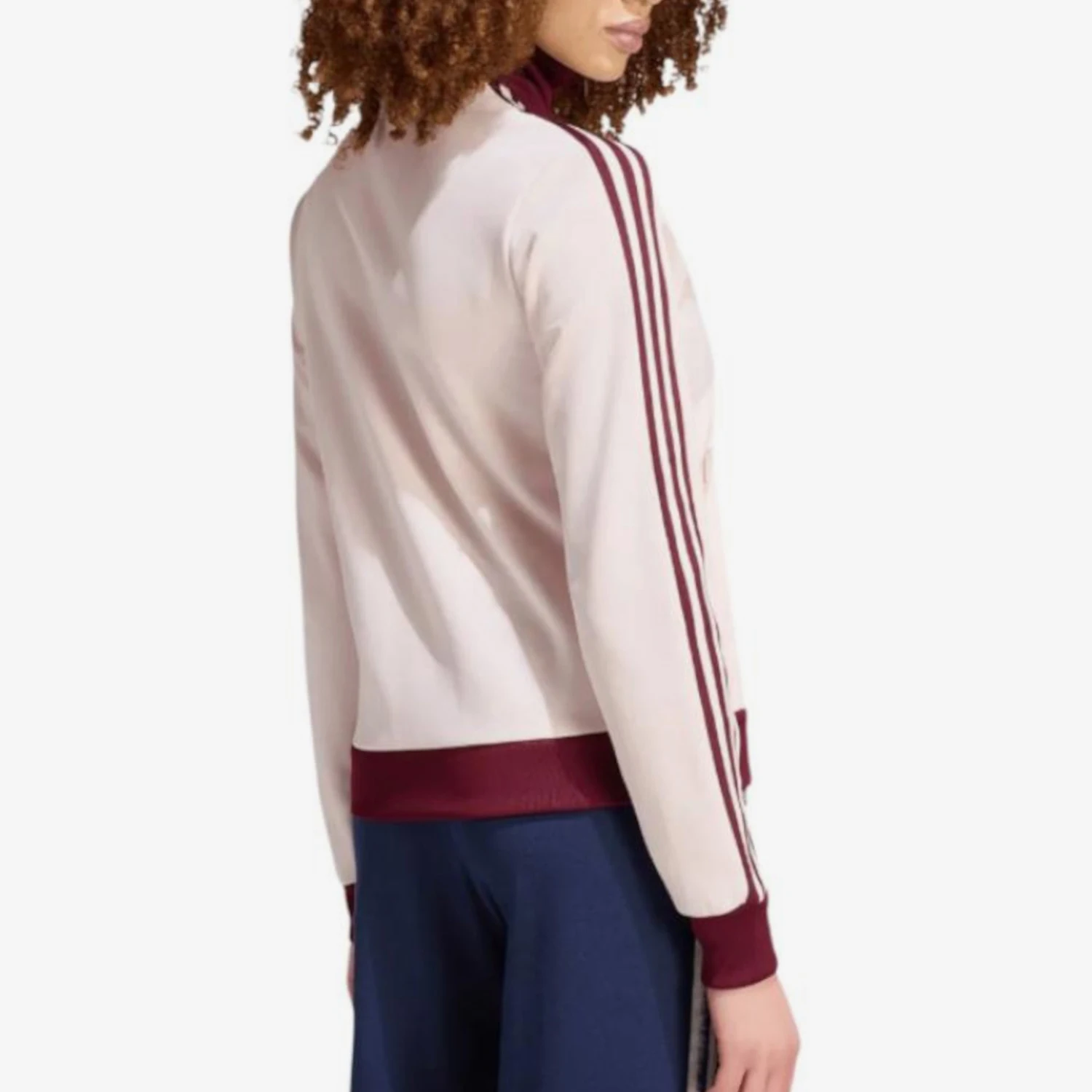 Adidas genuine clover women's logo zipper long sleeved jacket jacket KX4264