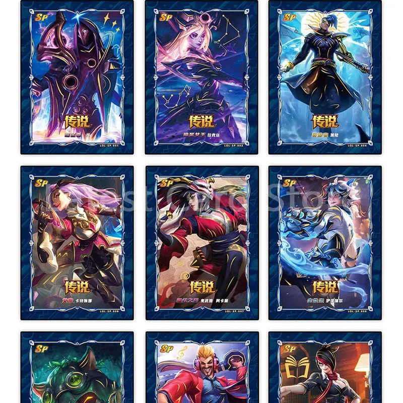 Genuine League of Legends Peripheral Card Collection Popular Game Characters Rare XP EX SZR Cards TCG Game Toy For Children Gift