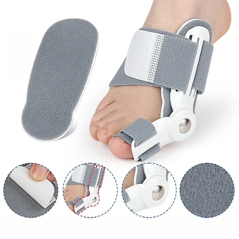 استخدم مصحح إصبع القدم الكبير لحماية أصابع القدم والإبهام لعظام أصابع القدم الكبيرة ليلا ونهارا مصحح الورم للعناية بالقدم