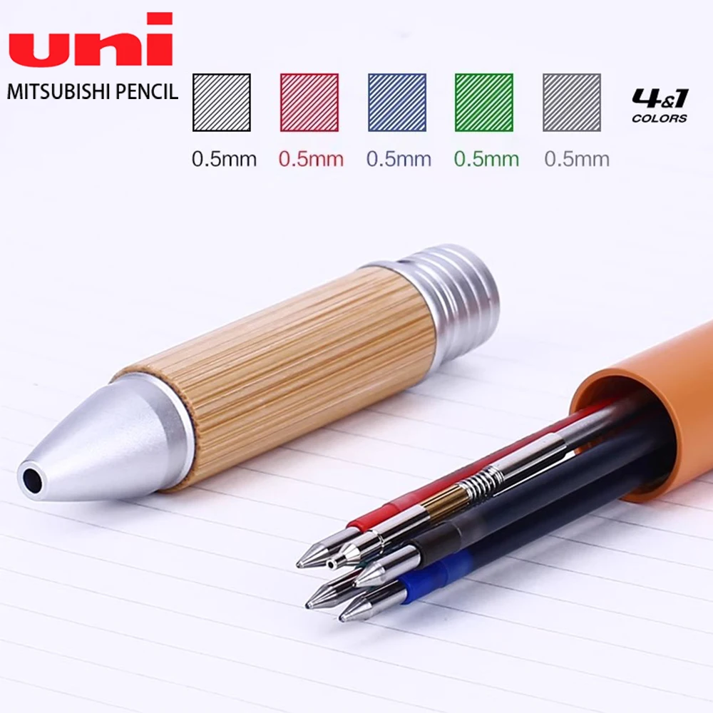 

Limited Japan UNI JETSTREAM Pen 4+1 Multi-function Pen MSXE5-2000B-05 Ballpoint Pen Mechanical Pencil Office Study Super 0.5mm