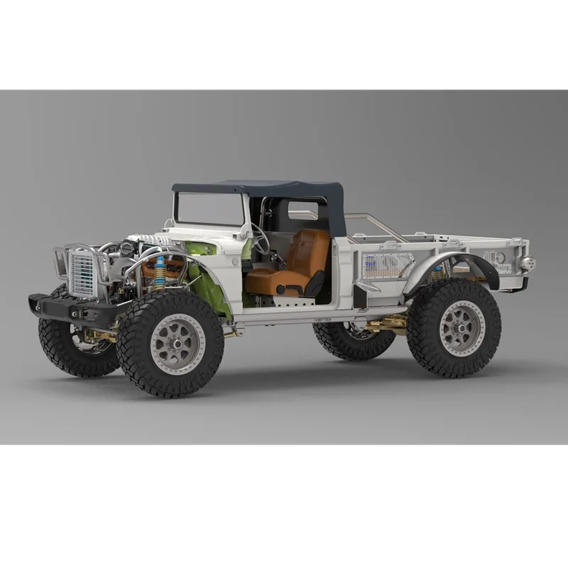 Twolf Rc 1/8 M715 High Simulation Climbing Remote Control Car Model All-Metal KIT Simulation Electric Model Car High-End Toys