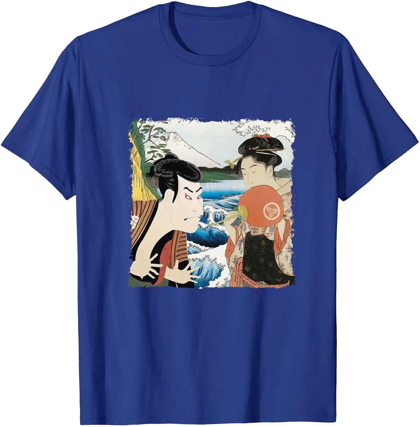 Retro Ukiyo-e Japan Art Collage Design Shirt