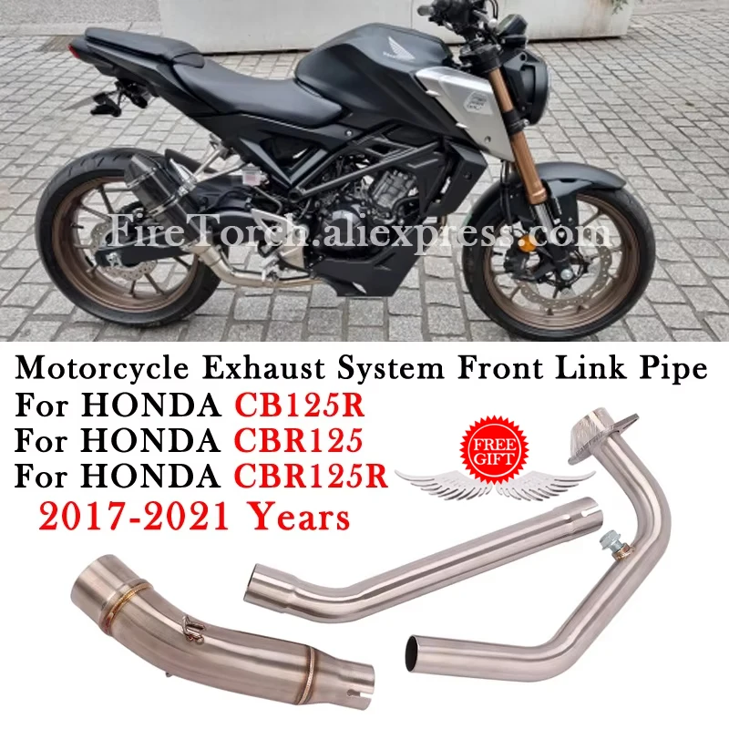Do HONDA CBR125 CBR125R CB125R CBR 125R CB 125 2017 - 2021 Motocyklowy tłumik wydechowy Escape Modify Front Mid Link Pipe Slip-On