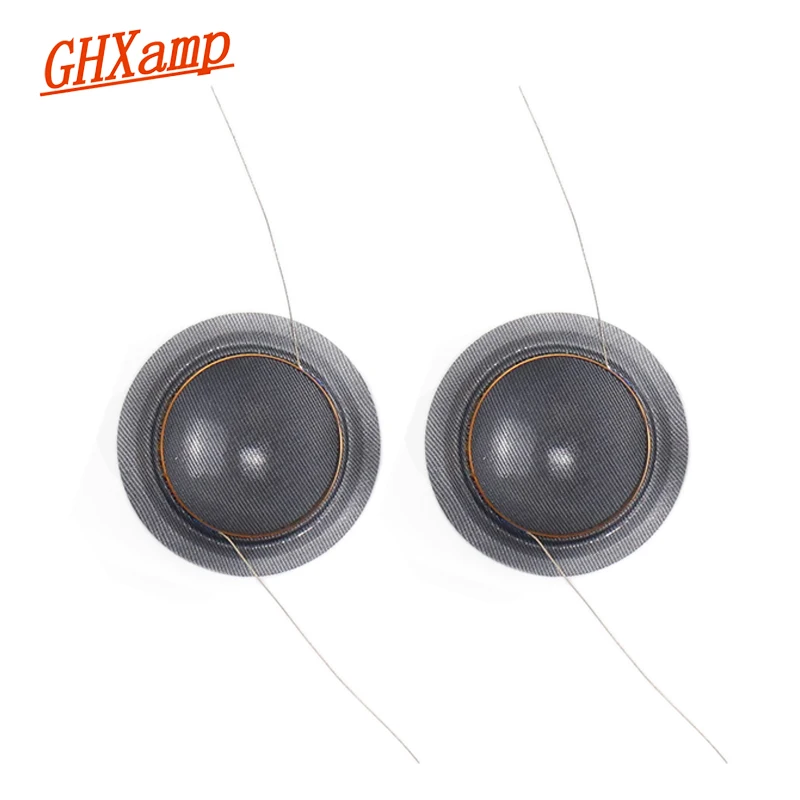 Ghxamp 25.5MM Dome Treble Voice Coil 1 "pollici 8OHM Traslucido diaframma di seta Altoparlante riparazione Per Hivi SS1II QA-2101F accessori
