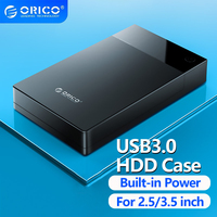 ORICO 2.5/3.5 Inch HDD Case SATA to USB 3.0 External Hard Drive Enclosure for 2.5 3.5 inch SSD Disk HDD Box Case HD 3.5 HDD Case