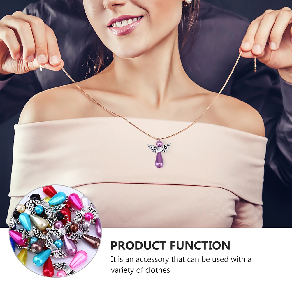 

15 Pcs Alloy Pendant Jewelry Charms Keychain Pendant Wing Design Plastic Wings Decorations for Necklaces Bracelets Keychains