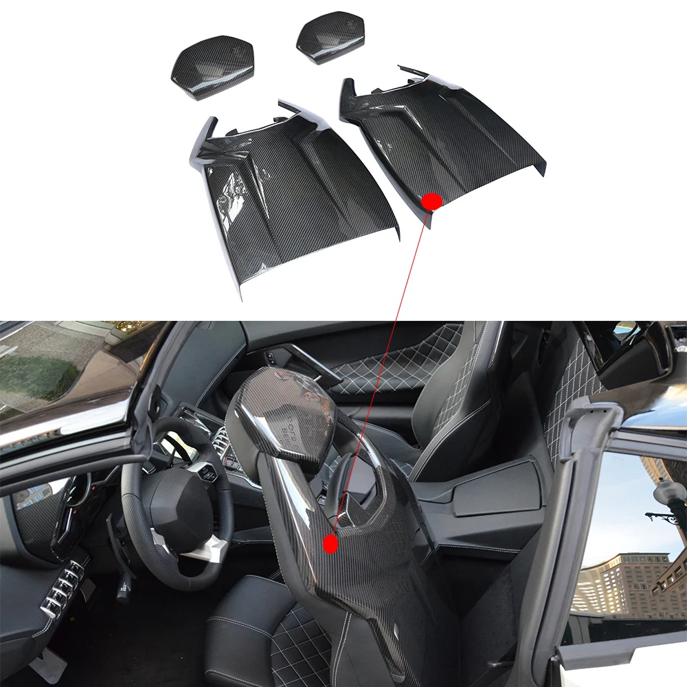 New Product Safety Car Seat For Lamborghini LP700 Upgrade OEM Replacement Parts Dry Carbon Fiber 2 Pcs Seat Back Interior Kits