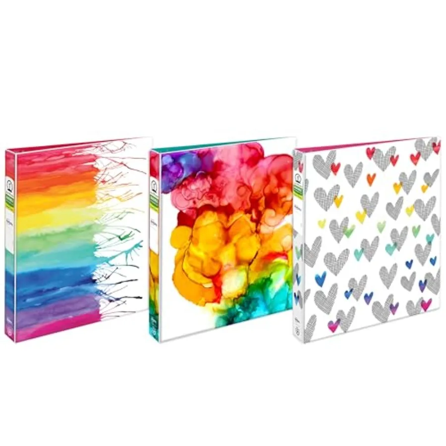 

+ Amy Tangerine Designer Collection Binder 1" Round Rings 175-Sheet Capacity Assorted Designs Pack of 6