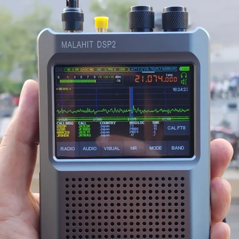 New Malahit-DSP2 SDR Radio Firmware 2.40 Genuine Second Generation Malachite DSP Receiver 10KHz-380MHz 404MHz-2GHz