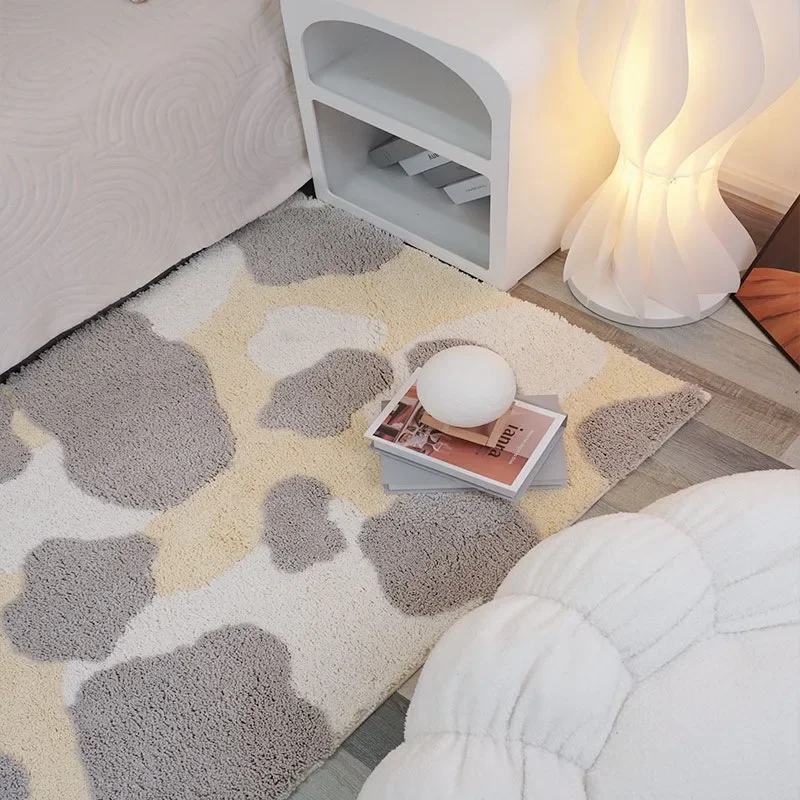 80x180cm Tufted Velvet Carpet Luxur Quality Thickened Anti Slip Plush Carpet Bedroom Bedside Mat Living Room Sofa Area Rugs