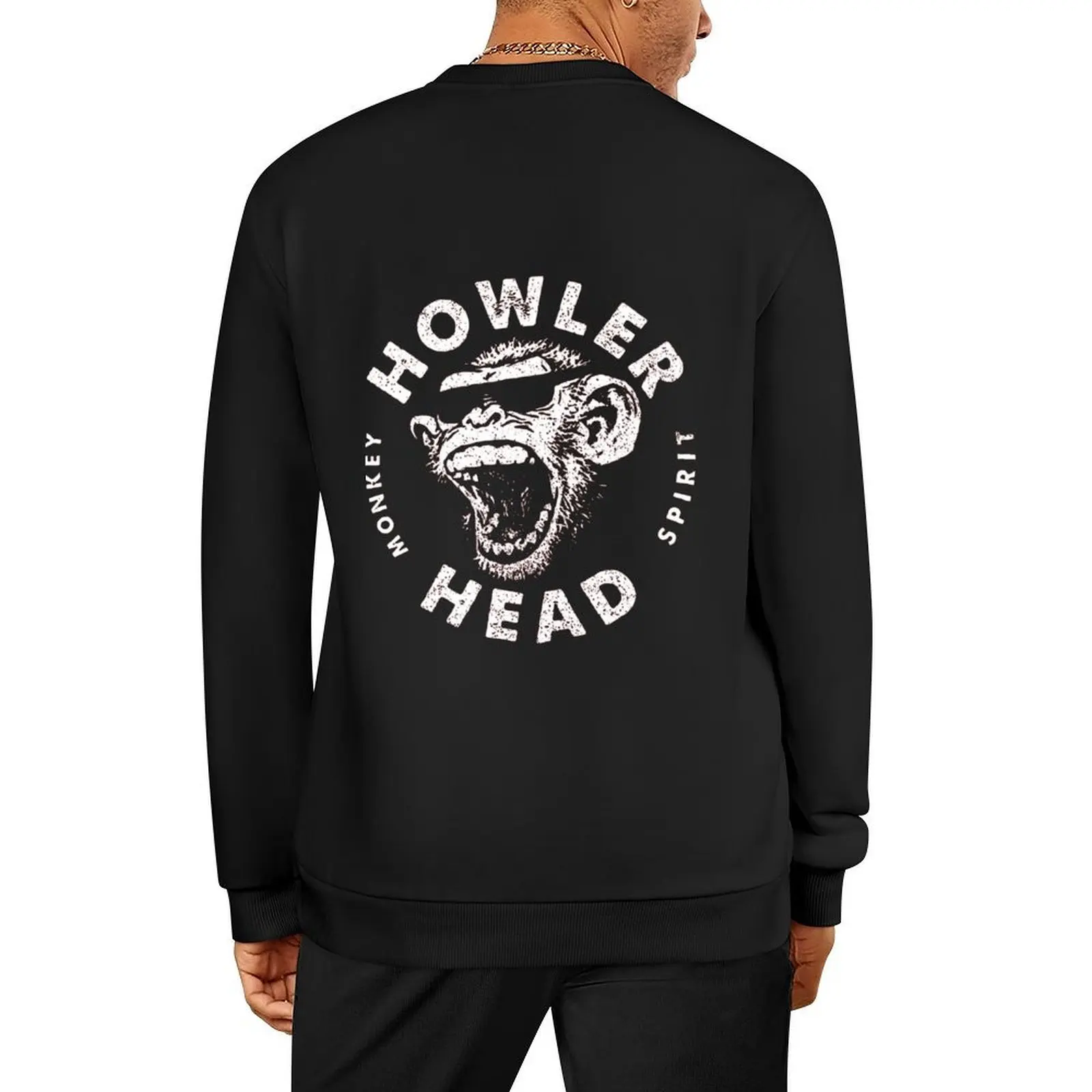 

Howler Head Monkey Kentucky Bourbon Whiskey Pullover tracksuits male clothes aesthetic clothing men's sweat-shirt sweatshirt