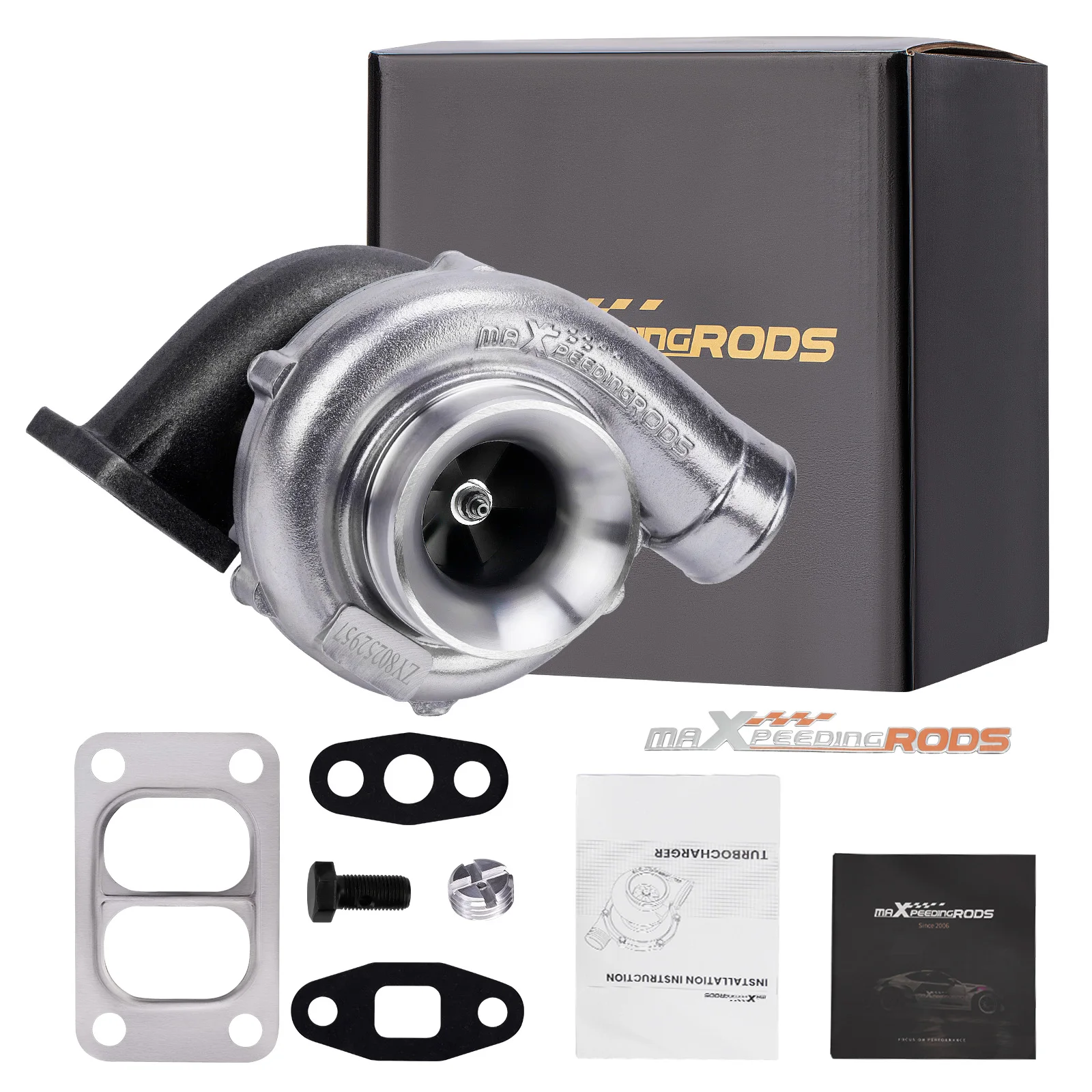 

T70 Universal Turbo T3 V Band Exhaust Flange Twin-Scroll Turbocharger 500+HP