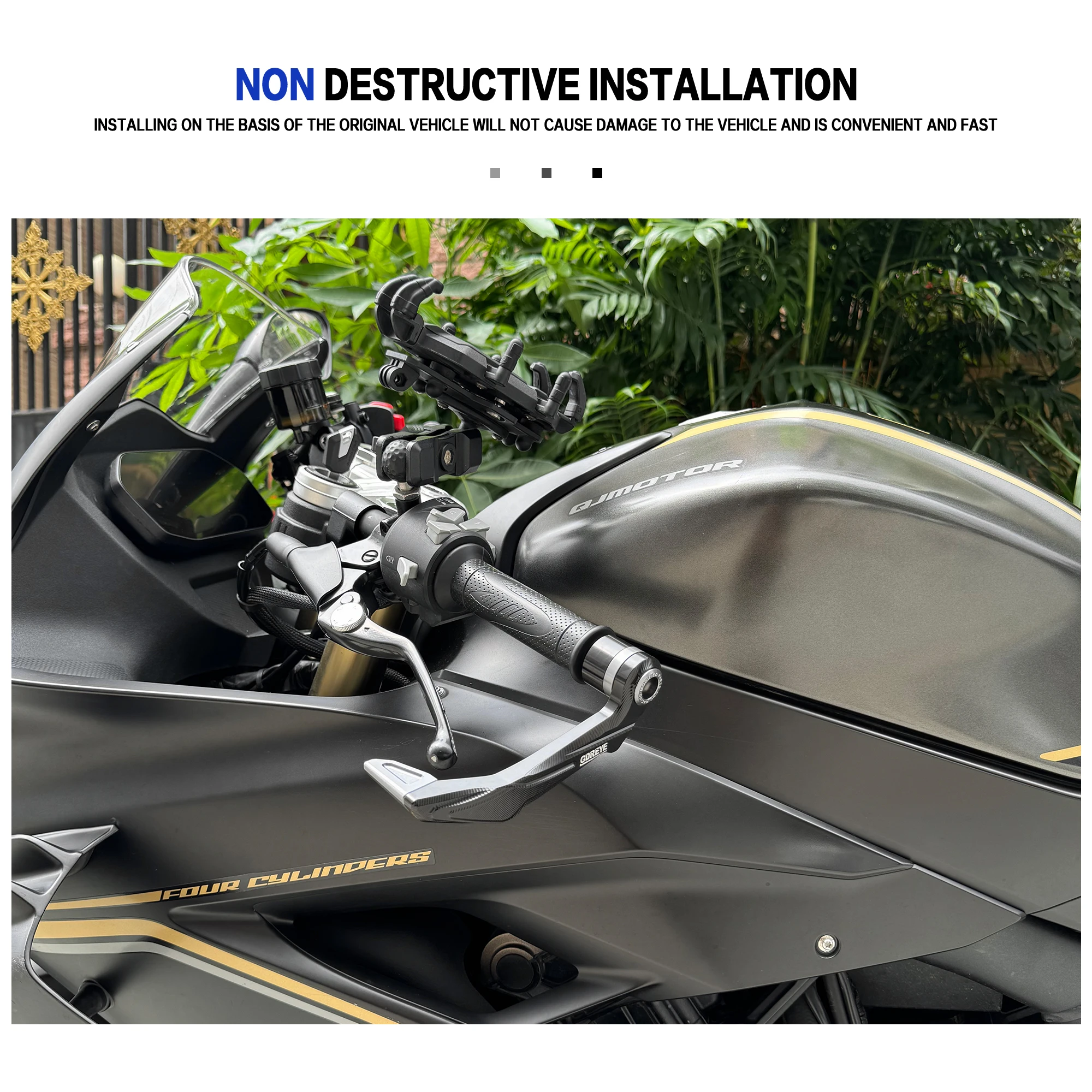 ملحقات جديدة عالية الجودة لـ QJMOTOR SRK550S SRK 550S SRK550 دراجة نارية مقبض الحرس المقود الحرس الفرامل رافعة Handguard