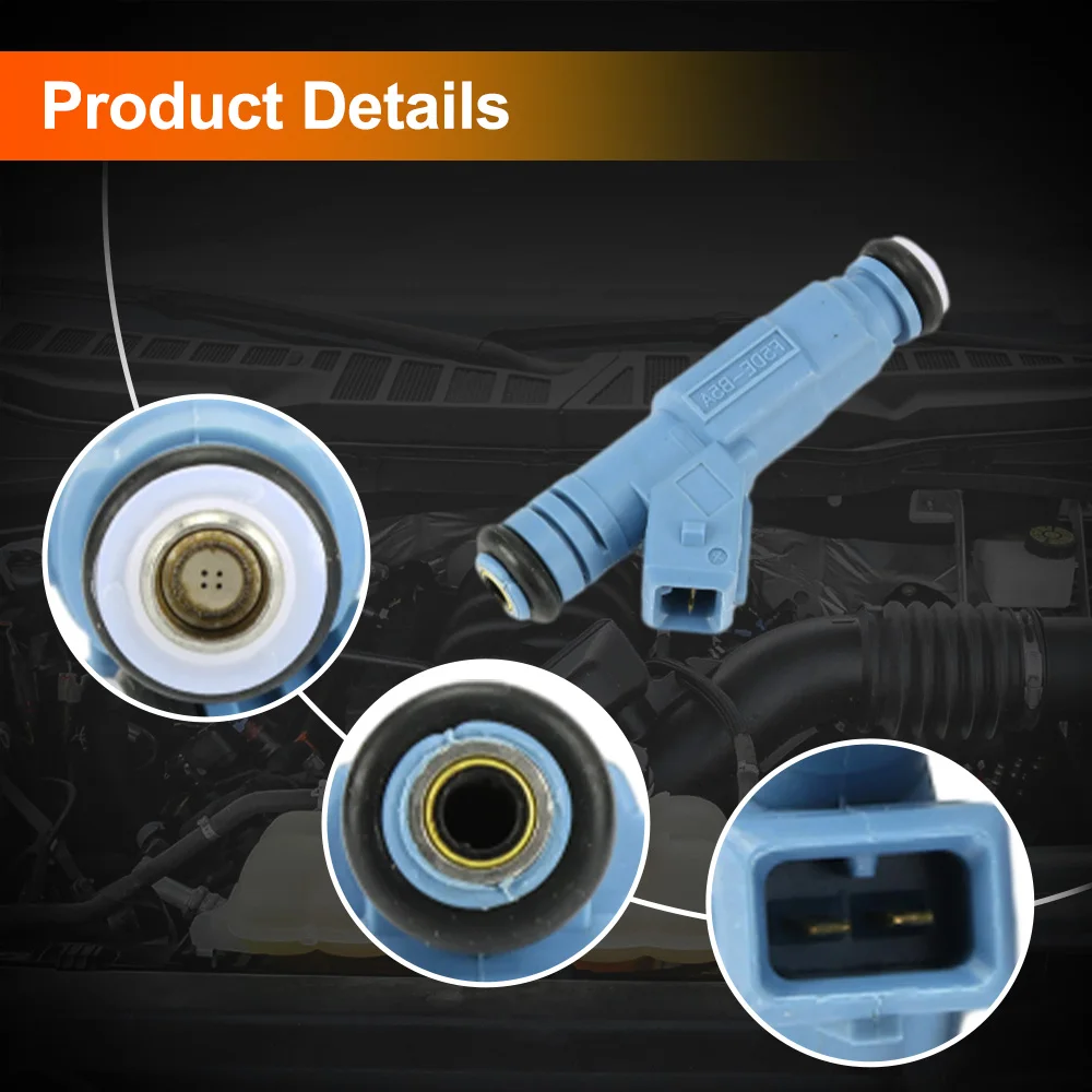 8Pcs Fuel Injectors 24LB 250cc For Ford Pontiac Chevrolet LS1 EV1 5.0L 5.7L V8 0280155715 0280150947 0280150965