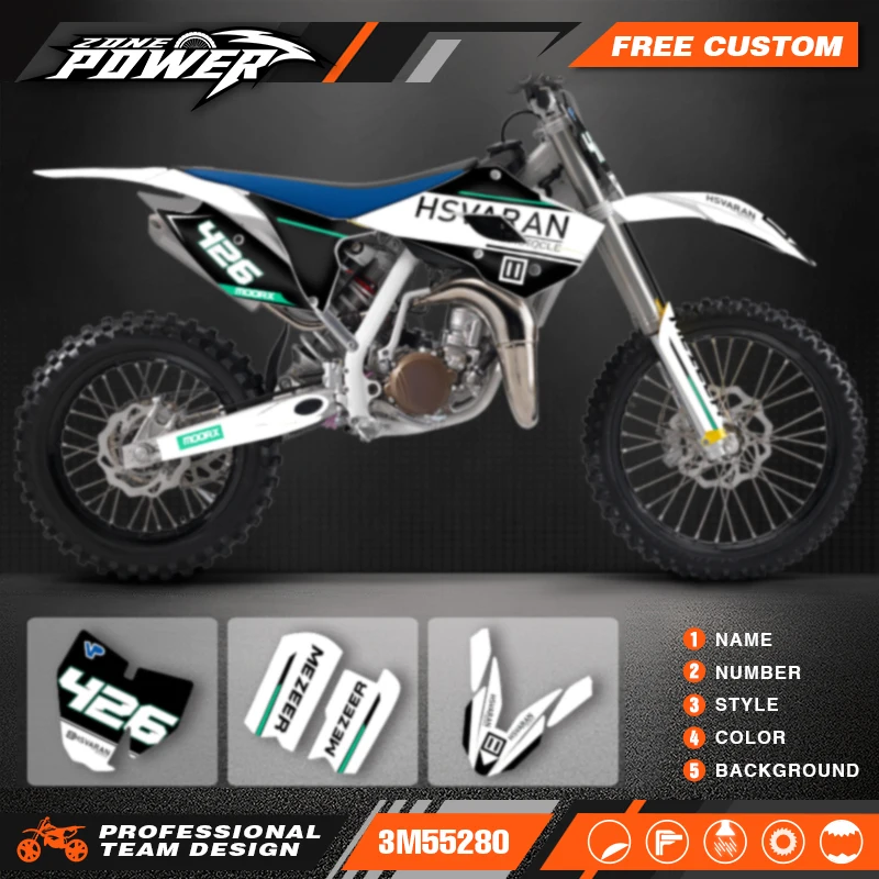 

Powerzone Motorcycle Dirt Bike Decals Stickers Kits for Husqvarna TC85 TC 85 2014 2015 2016 2017 Custom Graphics