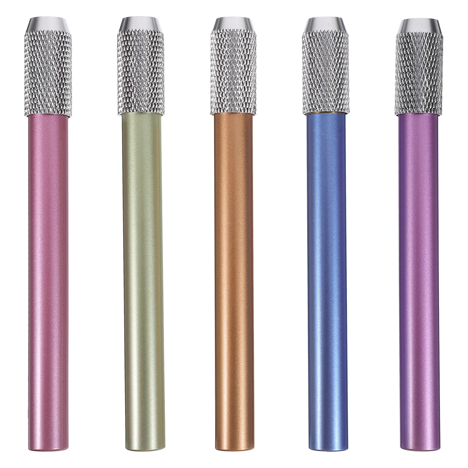 5 pçs lápis de chumbo extensor lápis titular haste de extensão colorida para artistas carvão material de escritório