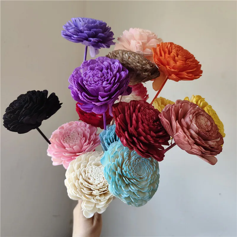 7-8cm Artificial Flower Aromatherapy Essential Oil Stick Perfume Diffuser Incense Rattan Rattan Home Diffuser Home Decoration