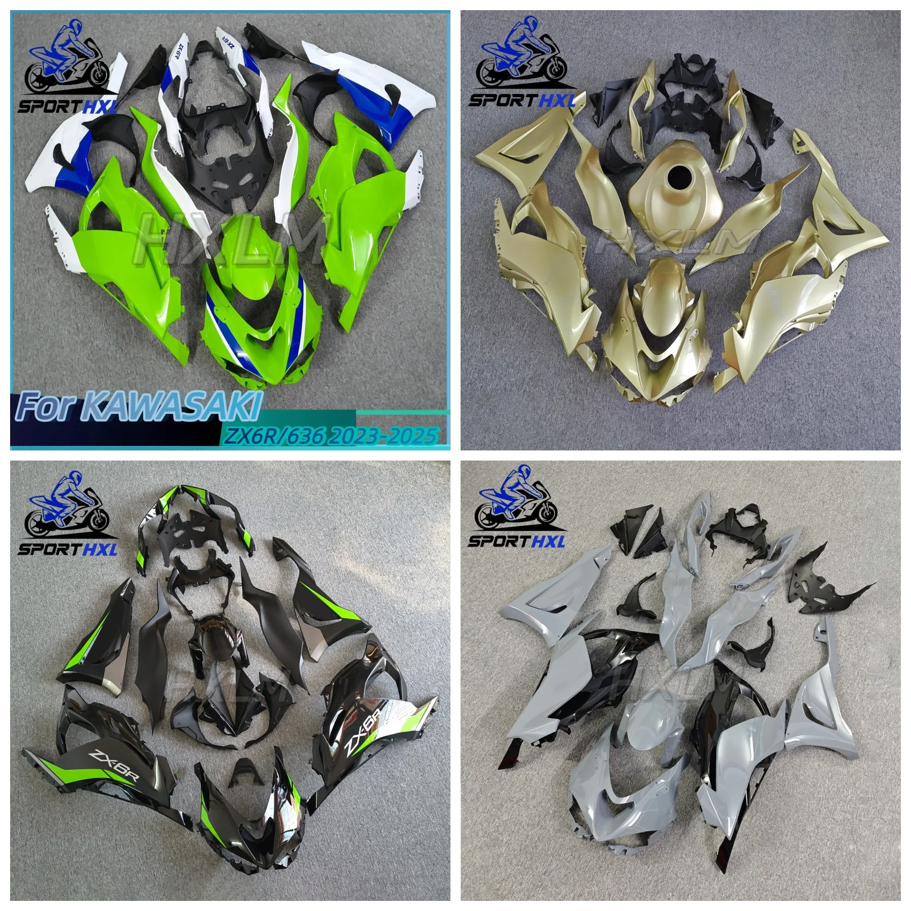 

New ABS Motorcycle Fairing kit Fit For KAWASAKI Ninja ZX6R 636 ZX-6R 2023 2024 2025 23 24 25 Full Fairings Kits Bodywork