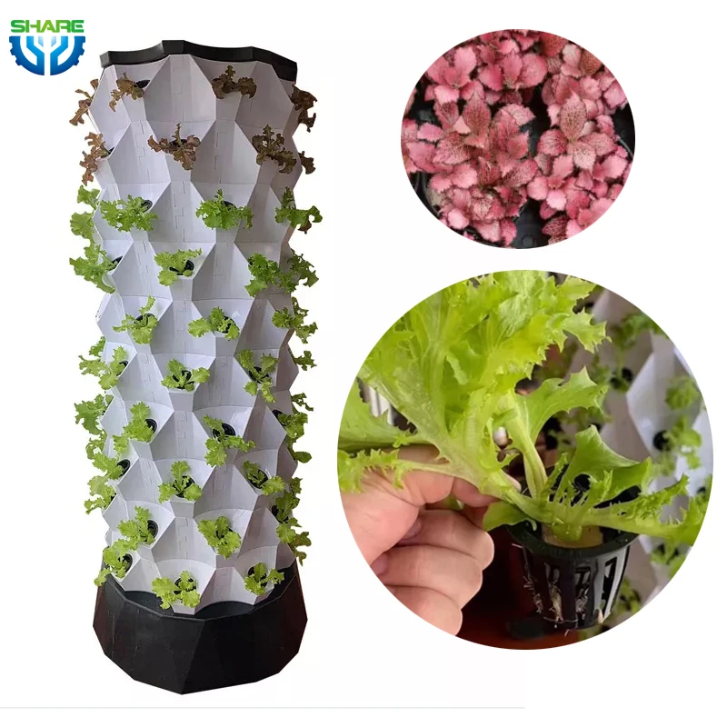 Garden Aeroponics Tower Vertical Hydroponic Container Automation System for Farming Greenhouse Growing