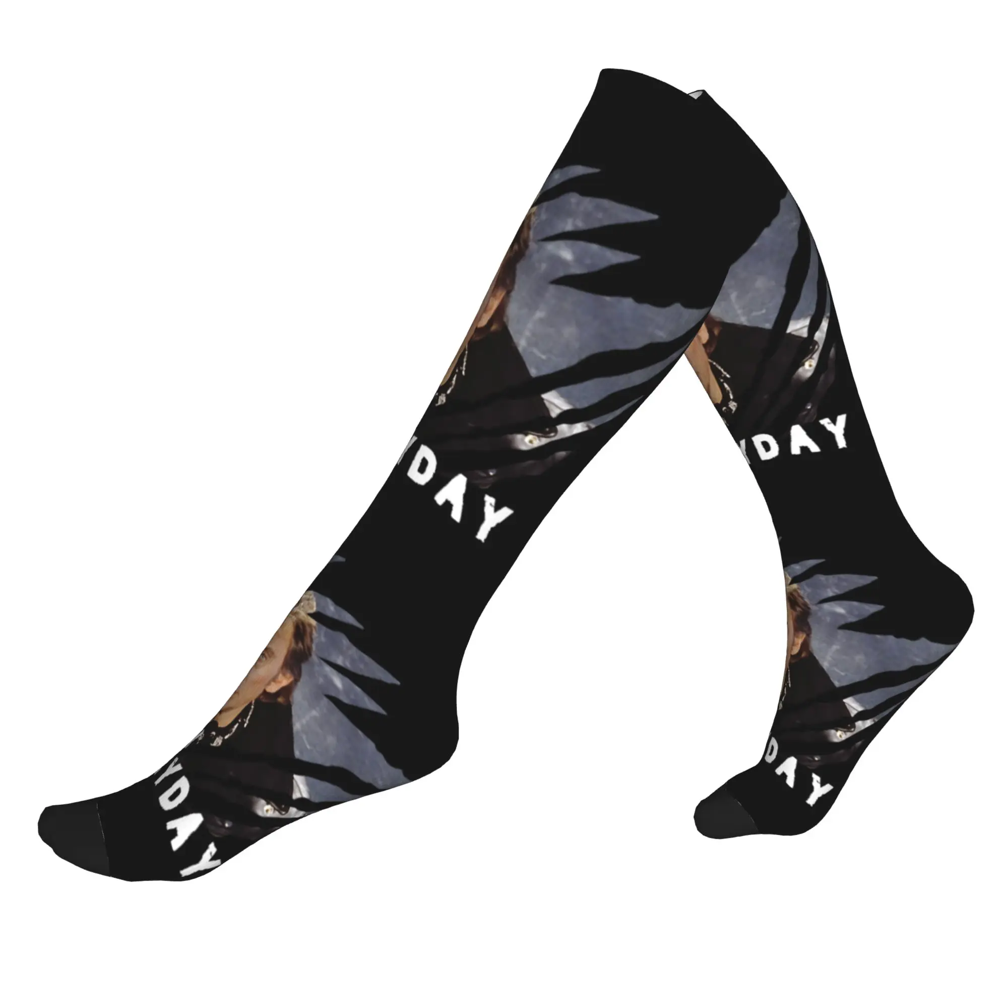 

Fashion Print Johnny Hallyday French Rock Singer Socks for Men Women Stretch Summer Autumn Winter Sports Compression Socks
