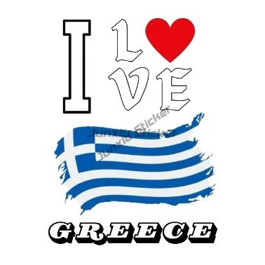 GR Greece Flag Map Creative Personalized Car Stickers for Car Motorcycle Fridge Helmet Window Wall Decoration Accessories