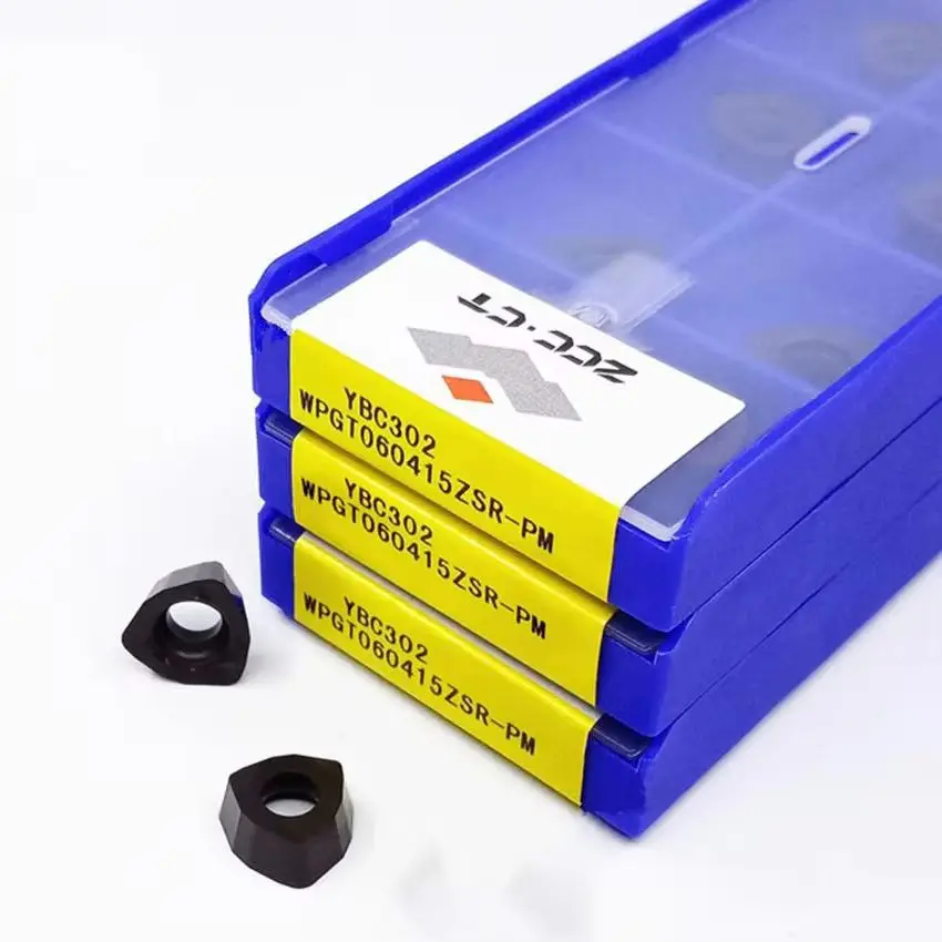 WPGT050315ZSR-PM YBC302/WPGT060415ZSR-PM YBC302/WPGT080615ZSR-PM YBC302/WPGT090725ZSR-PM YBC302 ZCC.CT CNC carbide inserts 10pcs