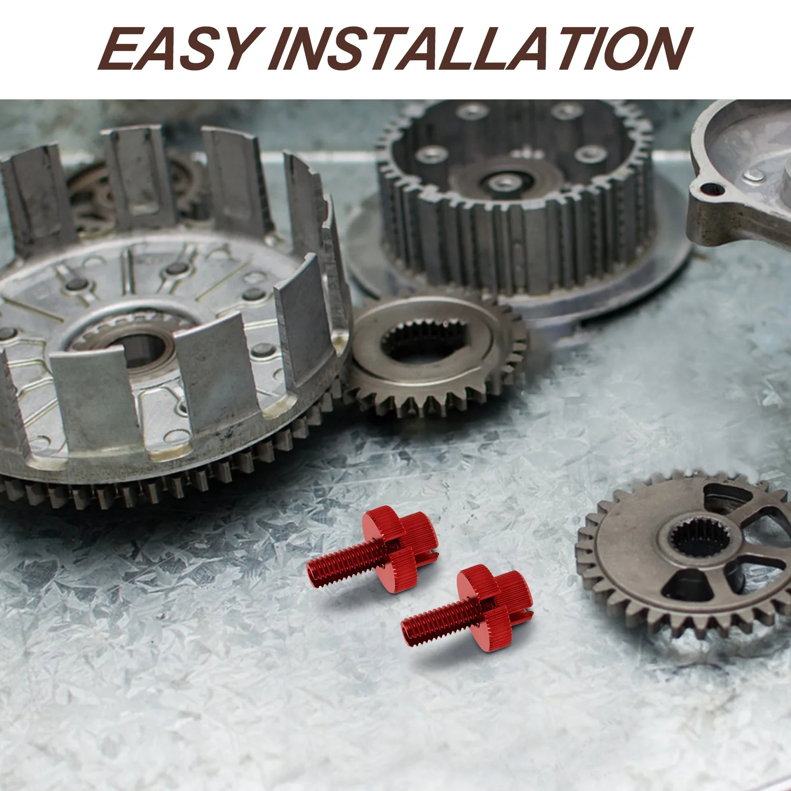 

4Pcs Motorcycle Clutch Cable Adjuster Screw Aluminum Alloy Adjustable for Brake Clutch System Universal Fit Dirt Bike Scooter