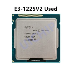 100% 오리지널 Xeon E3 1225 v2 프로세서 E3-1225v2 CPU 3.2 GHz 쿼드 코어 쿼드 스레드 8M 77W LGA 1155 B75 마더보드용