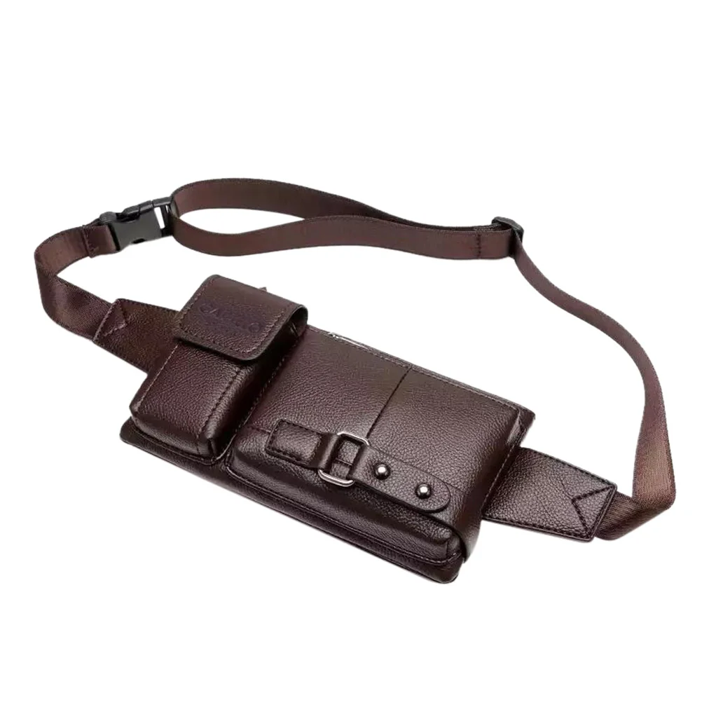 

Sports Running Phone Bag Waterproof PU Material Outdoor Fanny Pack Multi functional Storage Gym Jogging Biking Travel Waist Bag