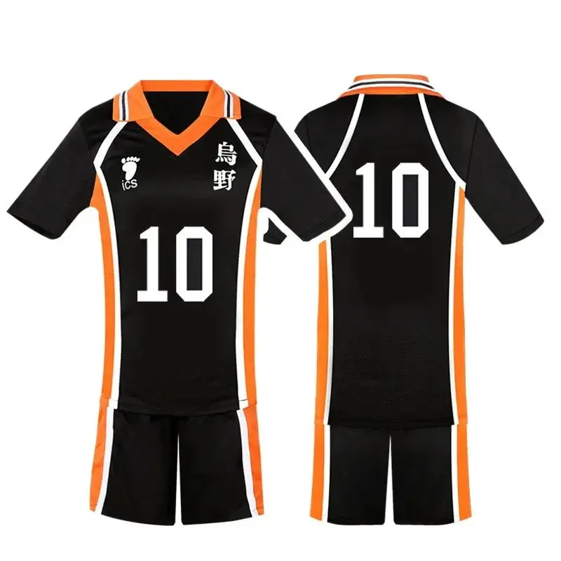 Men Haikyuu Cosplay Costume Karasuno Koukou High School Volleyball Club Hinata Shoyo Kageyama Tobio Sportswear Jerseys
