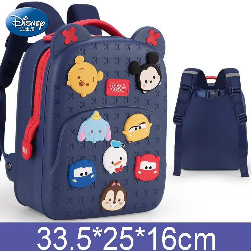 Mochila escolar de Disney para niños de 3 años, Bolsa Escolar de 5 clases con bonitos dibujos animados, mochila ligera impermeable para preescolar