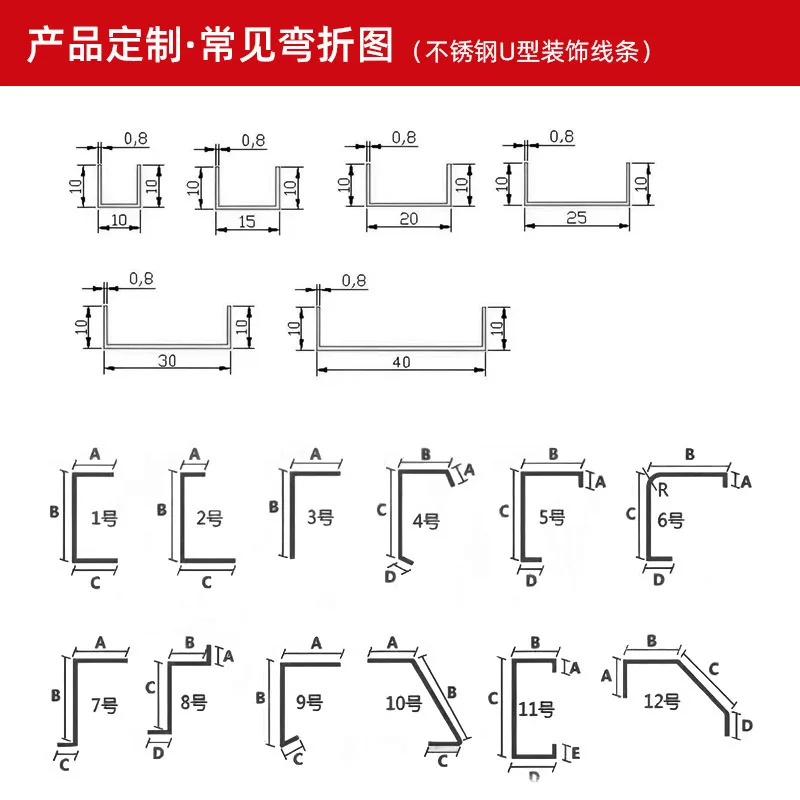 Customized.304/201 Stainless Steel Decorative Skirting Line Stainless Steel Fingerprint-Stainless Steel Line Stainless Stee