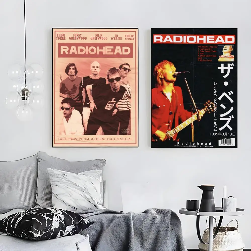Singer Band R-Radiohead Poster Wall art print art suitable for living room bedroom bar parlor home decoration gift