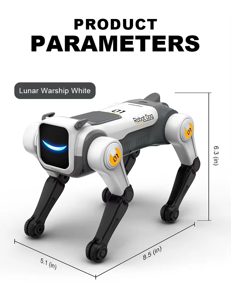 RC Mechanical Dog Intelligent AI RC Robot Dog Voice Command Programmable Singing Dancing Electronic Stunt Bionic Smart Robot Dog