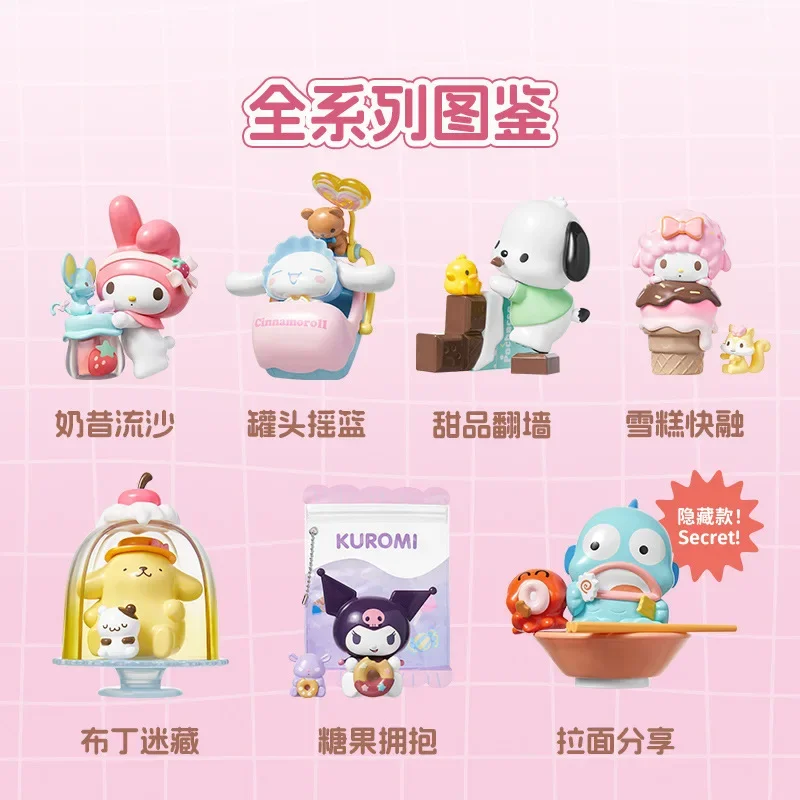 New 2024 Spot Miniso Mingchuangyou Sanrio Colorful Food Fun Series Blind Box Handmade Children's Toys Adult And Youth Gifts