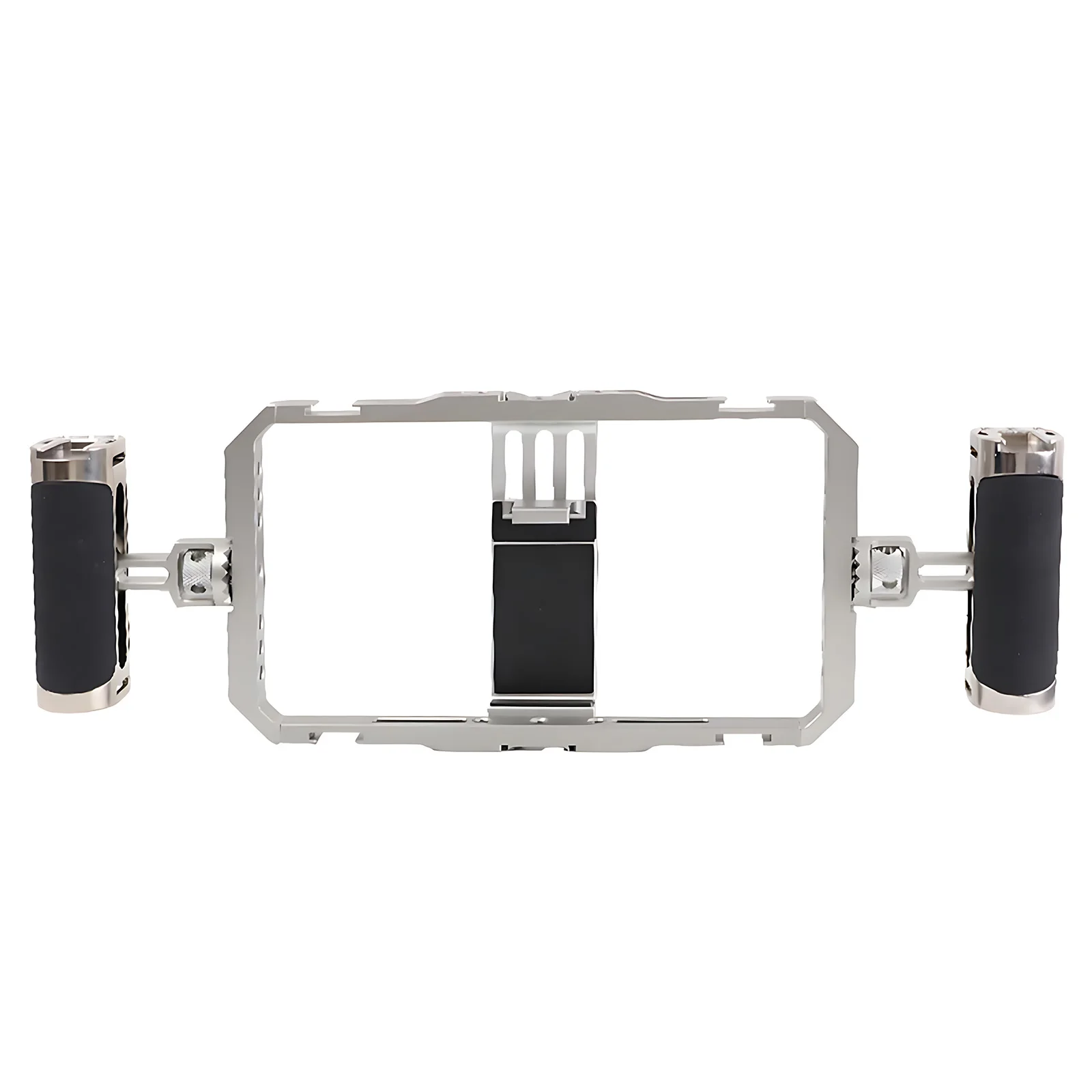 

Aluminum Alloy Handheld Smartphone Cage Rig Photography Stabilizer Dual Handle Frame