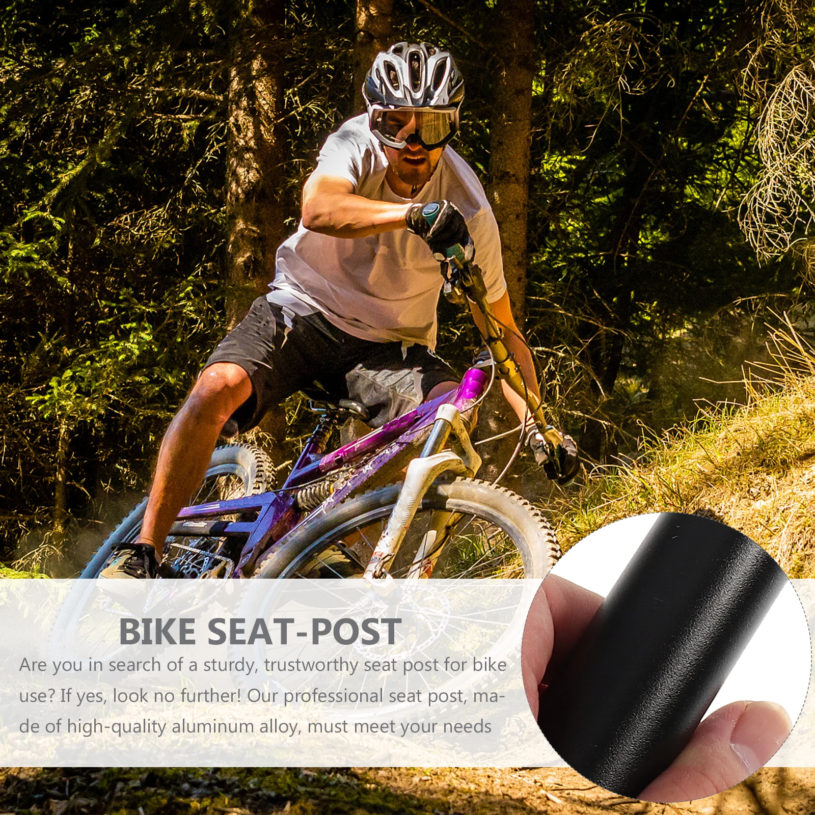 

Aluminium Alloy Seat Post Bike Saddle Tube Bracket Extender for Bicycle Ultralight Metal Practical Suitable Most Bicycles Add