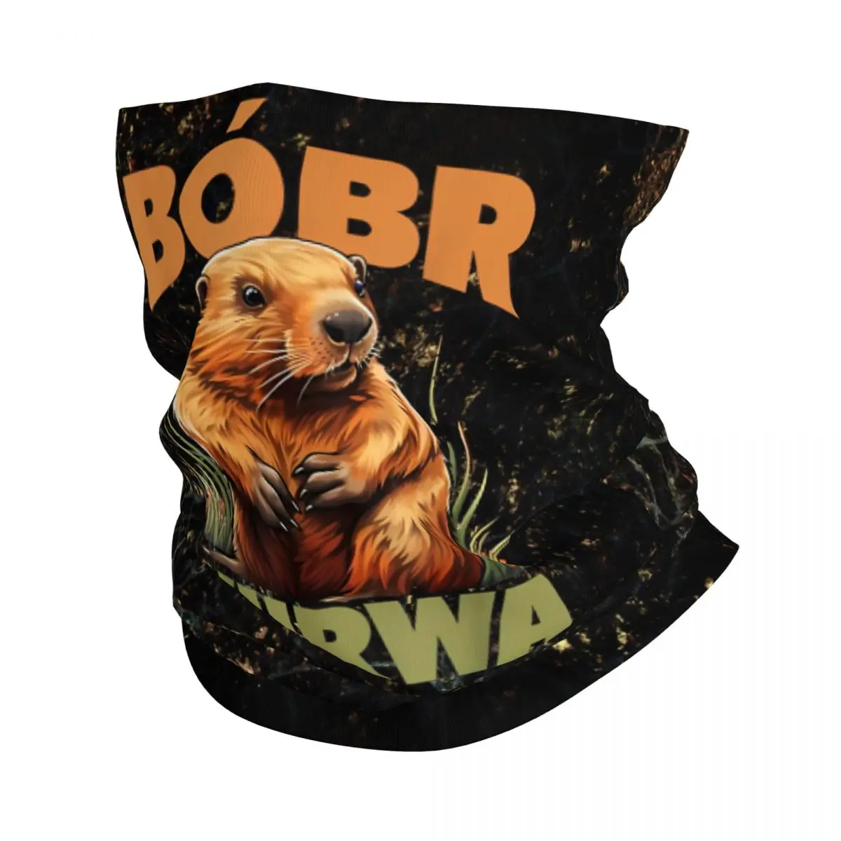 Rad Motocross Bandana Neck Gaiter Printed Bobr Kunwa Funny Beaver Face Scarf Multi-use Balaclava Cycling Unisex Adult Washable